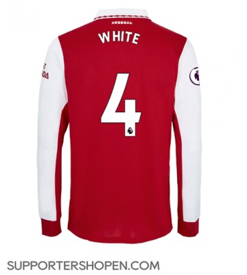Arsenal Benjamin White #4 Hemma Matchtröja 2022-23 Långärmad